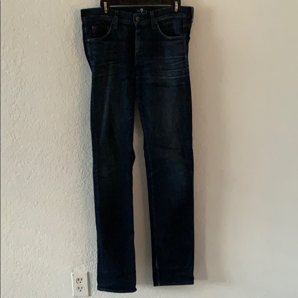 7 For All Mankind dark wash denim